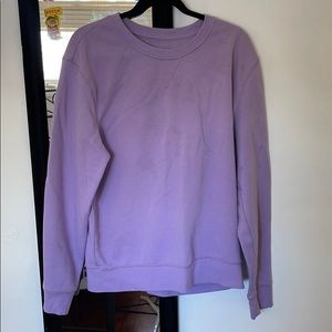 pastel purple sweatshirt